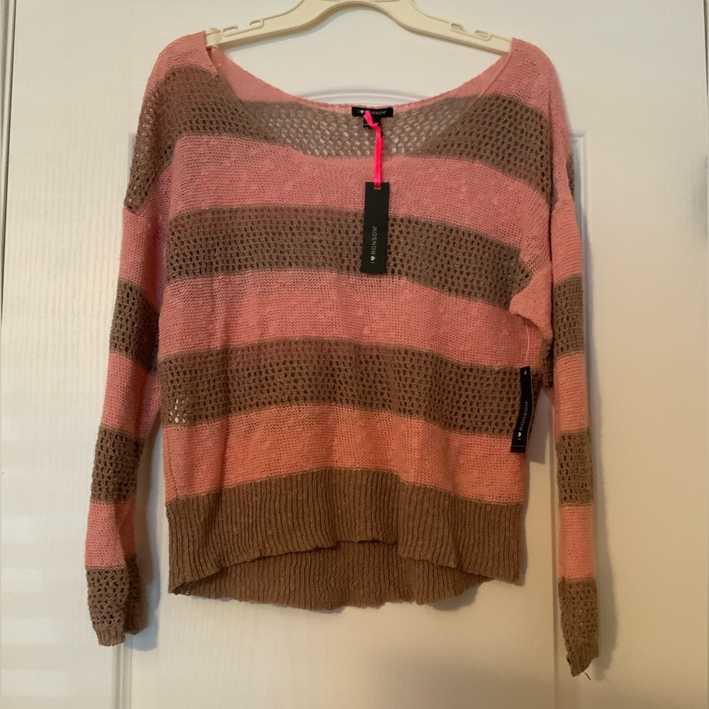 I heart Ronson Stripe knit sweater